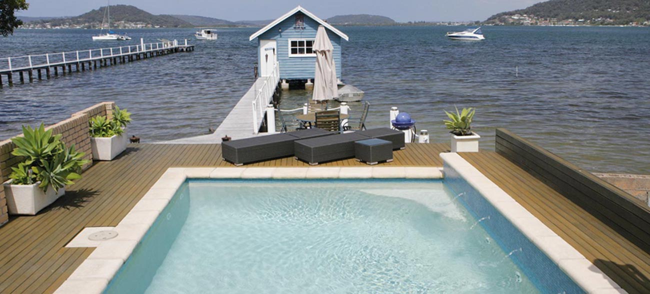 Central Coast waterfront swimming pool